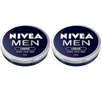 NIVEA MEN Creme Crème Hydratante Hydratante pour le corps, le visage et les mains 75 ml (Lot de 2)