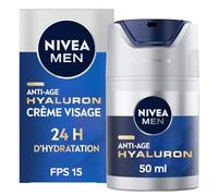 NIVEA MEN Crème de Jour DNAge (1 x 50 ml), Crème visage anti-âge avec Acide Hyaluronique et Créatine, Soin homme hydratant à la protection solaire FPS 15