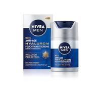 NIVEA MEN Crème hydratante anti-âge à l'acide hyaluronique, au pro-rétinol et SPF 15 - Crème pour le visage hydratante pendant 24 h et réduction visible des rides (50 ml)