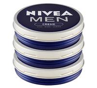 Nivea Men Crème hydratante multi-usage pour homme Corps Mains Visage Rapide Absorption sur la peau - 3 Verres de 75 ml