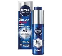 NIVEA MEN Crème hydratante Power 2-en-1 LUMINOUS630® anti-âge & anti-taches (1 x 50 ml), Crème visage pour homme enrichie en acide hyaluronique, Soin de jour SPF 30 pour toutes les peaux