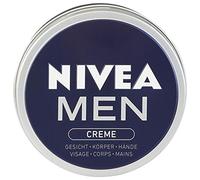NIVEA MEN Crème Visage - Corps - Mains, crème multi-usages au parfum masculin format boîte alu, soin hydratant 3-en-1 à la texture non grasse, Sans parfum, 150 ml