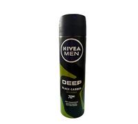 Nivea Men Deep Black Carbon Amazonia Lot de 6 déodorants en spray anti-transpirant 150 ml