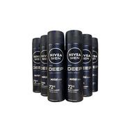 Nivea Men - Déodorant en spray anti-transpirant Deep Black Carbon Dark Wood, 6 x 150 ml