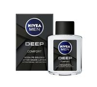 NIVEA MEN Deep Comfort Anti-bactérien après-rasage pour homme avec charbon actif, 100 ml