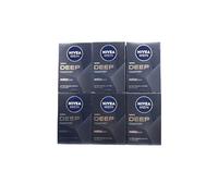 NIVEA Men Deep Comfort Lot de 6 lotions après-rasage hydratantes et antibactériennes 100 ml