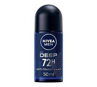 NIVEA MEN DEEP DARKWOOD Déodorant bille (1 x 50 ml), Détranspirant 72h anti-humidité, anti-odeurs, & antibactérien au charbon noir actif, Déodorant homme anti transpirant au parfum boisé (Lot de 6)