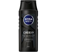 Nivea Men Deep Nourishing Shampoo 6 Pack (6 x 250 ml) Revitalising Hair Shampoo with Activated Carbon for Daily Use Hair Care Removes Grease and Styling Residues