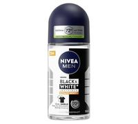 NIVEA MEN Déodorant Bille Anti-Transpirant Black & White Invisible Ultimate Impact 72h 50 ml - Protection anti-traces, 0% alcool