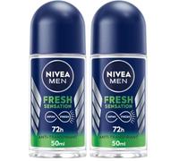 NIVEA MEN Déodorant Bille Fresh Sensation (1 x 50 ML), Déodorant Homme fraîcheur 72 h, Anti-Transpirant parfumé Longue durée à la Formule INFINIFRESH Unique (Lot de 2)