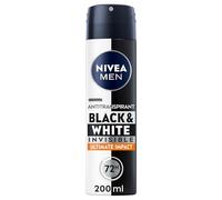 NIVEA MEN Déodorant Spray Black & White Ultimate Impact (1 x 200 ml), déodorant homme anti-traces blanches et jaunes, anti-transpirant anti odeur & humidité, protection efficace 72 h, sans alcool