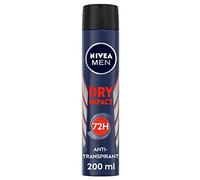 NIVEA MEN Déodorant Spray Dry Impact (1 x 200 ml), déodorant homme protection efficace 72 h, anti-transpirant aisselles testé et approuvé dans les situations du quotidien