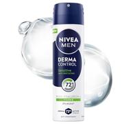 NIVEA MEN Derma Control Sensitive Anti-transpirant pour Hommes Spray - Protection 72h avec de l'acide hyaluronique et de la Vitamine E, 150 ml