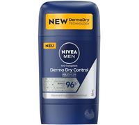 NIVEA MEN Derma Dry Control Déodorant anti-transpirant en stick pour homme Protection extrême 96h contre la transpiration avec technologie DermaDry (50 ml)
