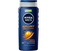 NIVEA MEN Douche de soin de sport (400 ml), gel douche revitalisant et nourrissant avec minéraux, douche rafraîchissante pour hommes actifs