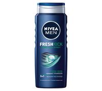 Nivea Men Fresh Kick Gel douche 500ml rafraîchissant menthol 3in1 corps visage cheveux