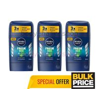 Nivea Men Fresh Kick Stick Deodorant 48H Sweat Protect Odor Defense 50ml Pack...