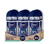 NIVEA MEN Fresh Ocean Deo Roll-On (6 x 50 ml) Déodorant sans aluminium (ACH) avec 48 heures de protection contre les odeurs corporelles, roll-on au parfum rafraîchissant (l'emballage peut varier)