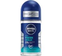 NIVEA MEN Fresh Ocean Déodorant roll-on sans aluminium (ACH) avec protection 48h, formule INFINIFRESH et parfum marin frais (50 ml)