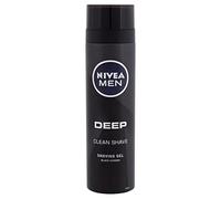NIVEA Men Gel à raser au charbon noir, nettoyage en profondeur, 200 ml