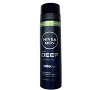 NIVEA Men Gel à raser au charbon noir, nettoyage en profondeur, 200 ml