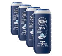 NIVEA MEN Gel Douche Homme Hydrocare Corps Visage Cheveux 250 ml (Lot de 4)