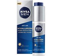 NIVEA MEN Gel hydratant anti-âge à l'acide hyaluronique pour le visage (50 ml) - Réduit même les rides profondes - Soin du visage à absorption rapide avec de l'acide hyaluronique