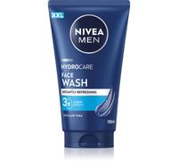 NIVEA MEN - Gel Nettoyant Visage Quotidien - Peau Rafraîchie Instantanément - Hydrocare - XXL - Aloe Vera & Pro-Vitamin B5-3 Effets Nettoyants - Non Desséchant - Élimine l'Excès de Sébum - 150 ml