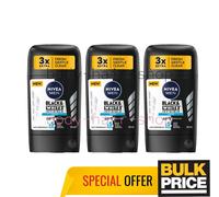 NIVEA MEN Déodorant anti-transpirant solide Black & White Invisible Fresh – 50 ml