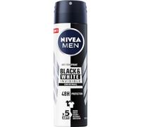 NIVEA Men Lot de 6 déodorants en spray invisible noir et blanc 72H Derma Active, 150 ml
