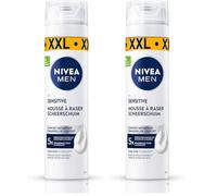 NIVEA MEN - Mousse à Raser Homme - Protège Contre 5 Signes d'Irritation - Maxi Format - Formule Sans Alcool à la Camomille & Hamamélis - Peaux Sensibles - Testée Sous Contrôle Dermatologique - 250 ml