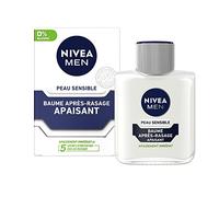 NIVEA MEN Peau Sensible Baume Après-Rasage (2 x 100 ml), Soin Après-Rasage enrichi en Camomille & Hamamélis, Soin visage pour homme 0% d’alcool pour peaux sensibles