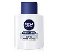 NIVEA MEN Protect & Care Baume Après-Rasage Hydratant (1 x 100 ml), Soin Après-Rasage enrichi en Vitamine E & Aloe Vera, Soin visage pour homme apaisant