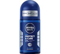 Nivea Men Protect & Care Déodorant à bille doux sans aluminium (ACH) sans alcool éthylique avec protection déodorant 48h, déodorant nourrissant sans irritation de la peau (50 ml)