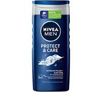 NIVEA MEN Protect & Care Douche de soin (250 ml) Gel douche hydratant à l'aloe vera douche douce pour une peau masculine soignée