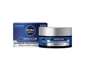 NIVEA MEN Protect & Care Intensive Lot de 3 crèmes hydratantes pour le visage pour homme 3 x 50 ml