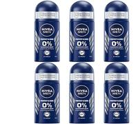 NIVEA Men Protect & Care Lot de 6 déodorants roll-on anti-transpirants pour homme 0 % alcool et aluminium (ACH) 48 h 50 ml