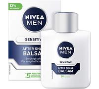 NIVEA MEN Sensitive After Shave Lot de 3 baumes après-rasage apaisants (3 x 100 ml) Soin de la peau après rasage avec camomille et vitamine E