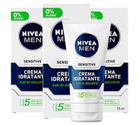 Nivea Men Sensitive Crème Hydratante pour Homme Anti-irritation Sans Parfum Lot de 3 Flacons 75 ml