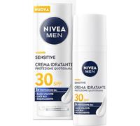 NIVEA MEN Sensitive Crème hydratante pour homme Protection quotidienne SPF 30 50 ml Crème visage pour homme avec complexe VitaminPRO Protège contre les rayons UVA/UVB, la lumière bleue et la pollution