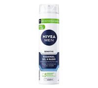 Nivea Men Sensitive Gel de rasage (200 ml), camomille, hamamélis et vitamine E pour un rasage en douceur, protecteur contre les irritations de la peau