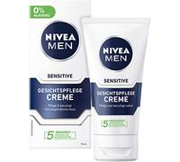 NIVEA MEN Sensitive Lot de 2 crèmes de soin du visage (2 x 75 ml) - Crème hydratante pour homme à peau sensible - Crème apaisante pour le visage