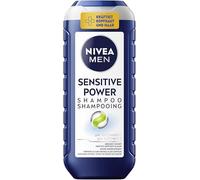 NIVEA MEN Sensitive Power Shampooing apaisant pour homme à l'extrait de graines de chanvre pour usage quotidien Shampooing fortifiant pour cuir chevelu démangeaisons (250 ml)
