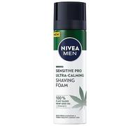 NIVEA MEN Sensitive Pro Mousse à raser apaisante pour homme avec huile de graines de chanvre et vitamine E, 200 ml