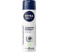 Nivea Men Sensitive Protect Quick Dry Déodorant Spray 72h Anti-Transpirant Anti-Irritation 150ml
