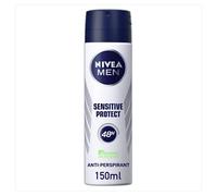 NIVEA Men Sensitive Protect Spray (150 ml), protection fiable 48H anti-transpirant pour homme, spray déodorant doux pour peaux sensibles
