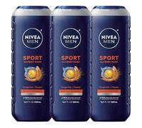 NIVEA MEN Sport Lot de 3 flacons de gel douche avec minéraux revitalisants 50 ml