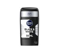 NIVEA MEN - Stick Masculin Black & White Original - Déodorant Homme 72H Anti-Transpirant Aisselles - Protection 5-en-1 Anti-Traces & Anti-Irritations - Derma Active - Tous Types De Peaux - 50 ml
