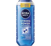 NIVEA MEN Strong Power Shampooing 250 ml pour homme aux minéraux marins Shampooing revitalisant pour cheveux dévitalisants