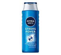 NIVEA Men Strong Power Shampooing fortifiant sans silicone ni microplastique, shampooing pour homme avec minéraux marins et formule optimisée au pH (400 ml)
